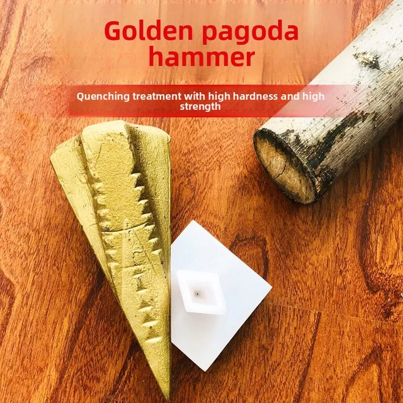 Ręczny nóż do drewna, topór do drewna, topór do drewna do użytku domowego, topór górski kuty, narzędzie do rozdrabniania drewna, żelazna końcówka.