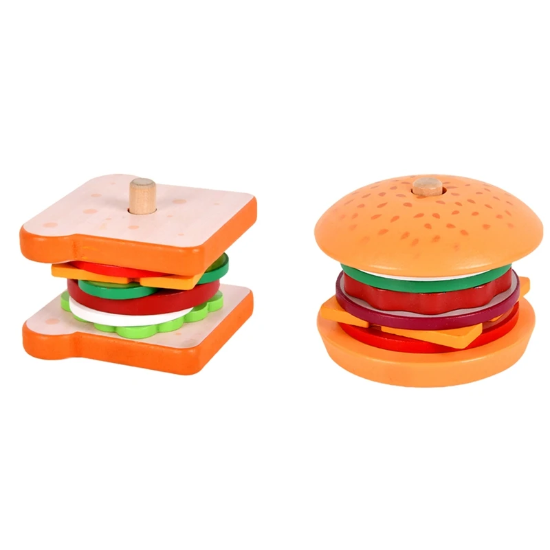 

Simulation Wooden Pretend Educational Food Cut And Assemble