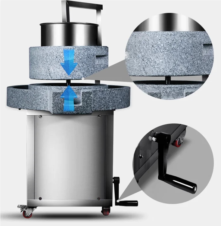 Automatyczny młyn kamieniowy 220V do ryżu i maszyna do produkcji kału, nowy, maszyna do pulpy.