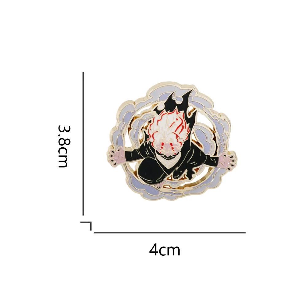 Okarun Turbo Granny Power Lapel Pin Manga Dandadan Character Enamel Pin Cartoon Jewelry Funny Gift