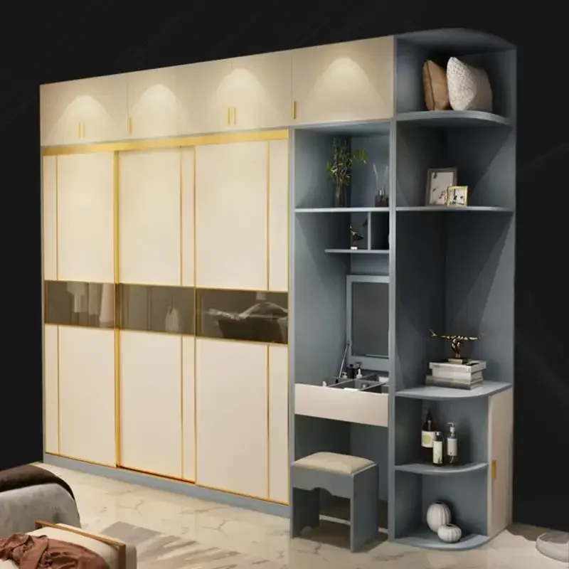 

Aesthetic Door Wardrobes Modular Luxury Vertical Display Adult Wardrobe Organizer Clothes Trendy Vestidores Unique Furniture