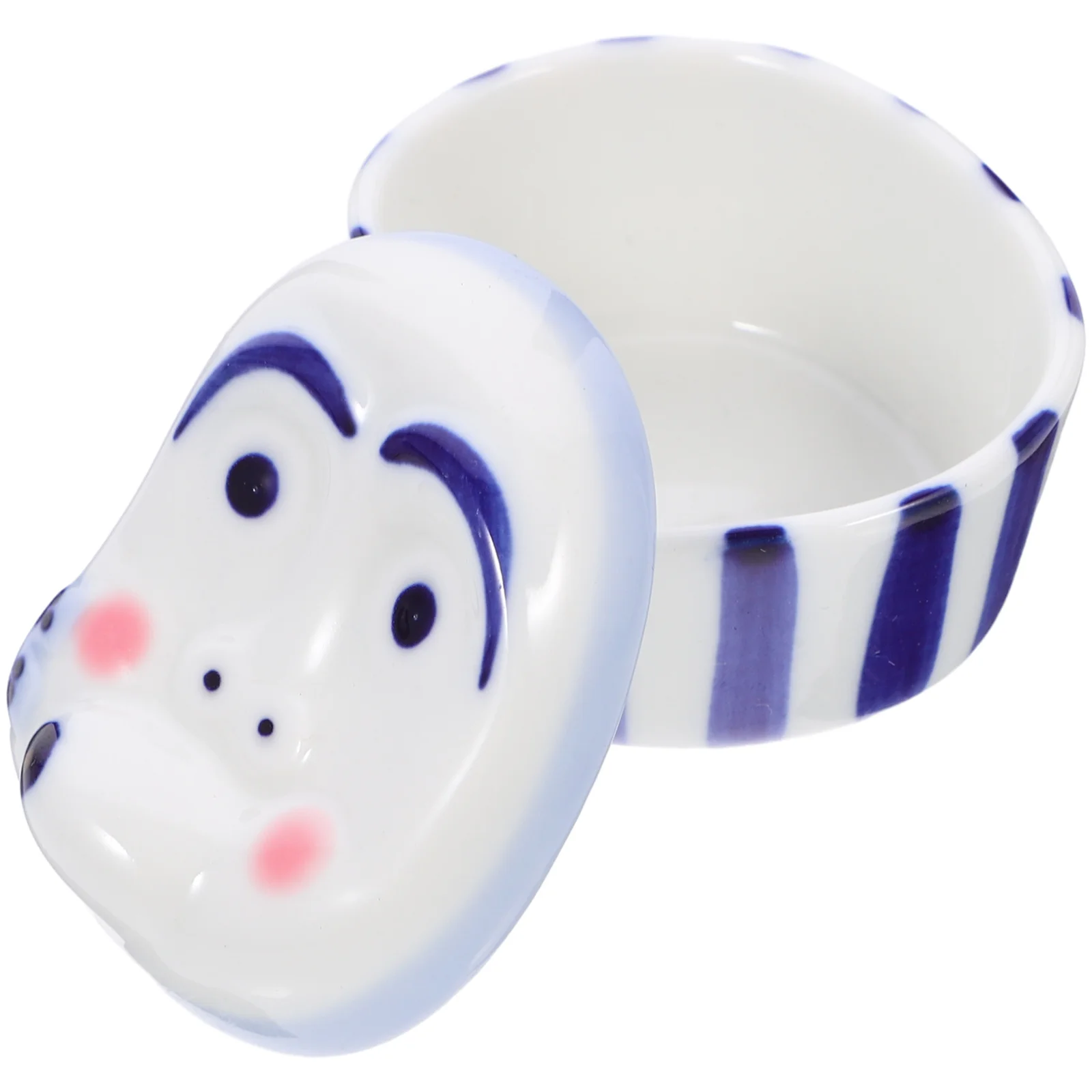 

Sauce Dipping Bowls Ceramic Small Seasoning Dish Lid Design Freshness Maintenance Practical Multi Functional Gift