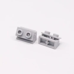 Small Building Blocks MOC 1x2 Hinge Suit  3937+3938 Axis of Rotation DIY Parts Compatible with Lego Bricks