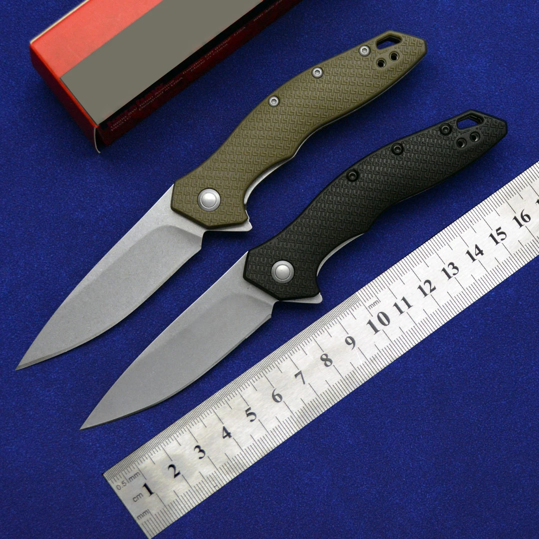 

KS1845 Folding Knife Flipper Assisted Folder 8Cr13 Blade Nylon Handle Outdoor Everyday Carry Self Defense EDC Knives