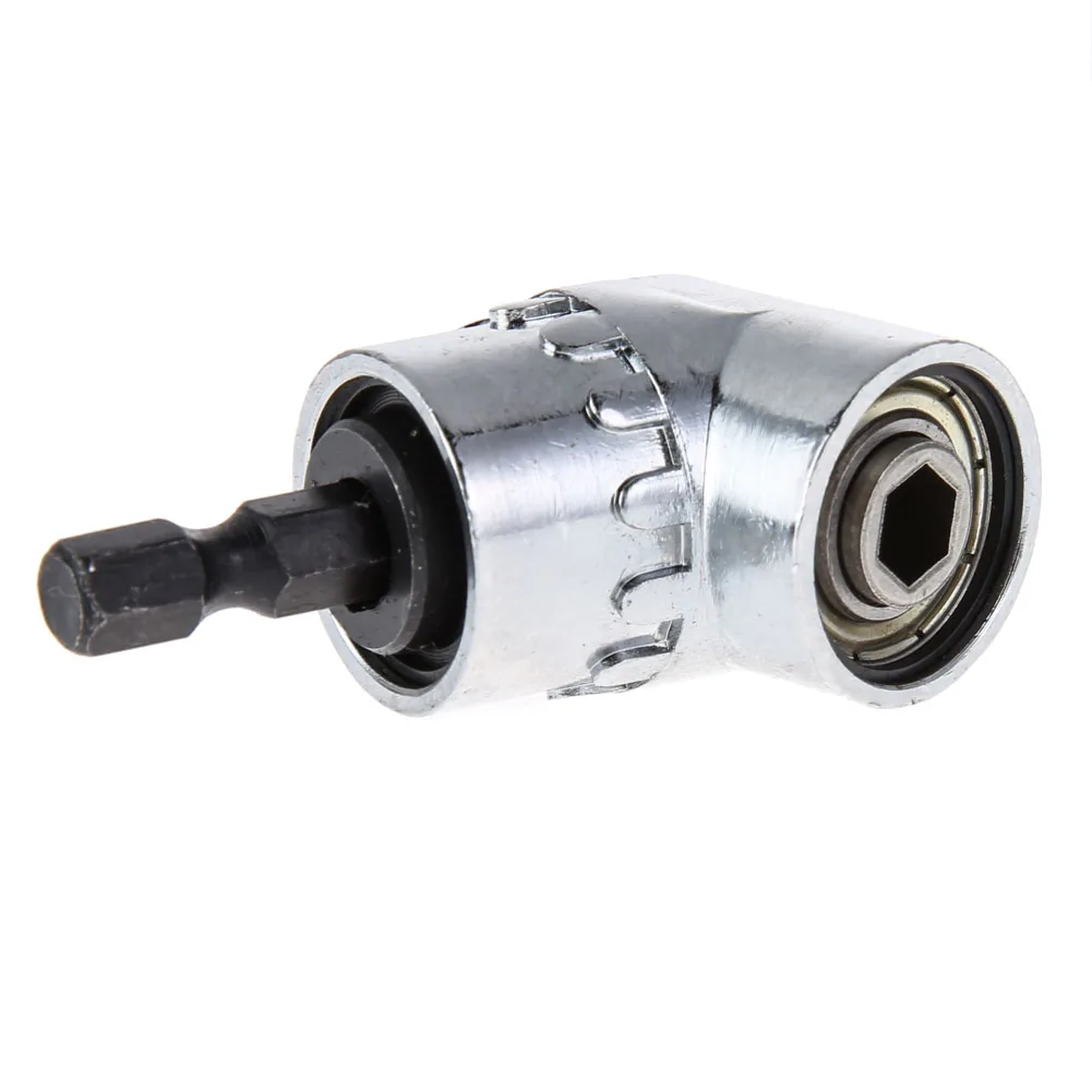 Adaptor Bor Sudut Kanan 105 Derajat, Shank Hex 1/4in, Pemegang Mata Bor Bersudut, Aksesoris Bor Sudut Kanan, Suku Cadang Perkakas Tangan