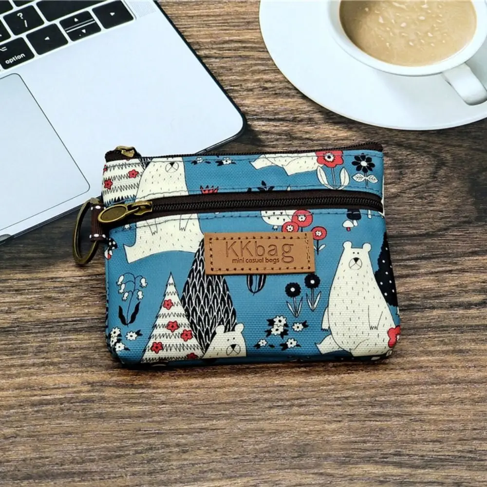 

Cute Key Card Holder Storage Bag Small Cartoon Money Bag Lightweight Animals Wallet Women