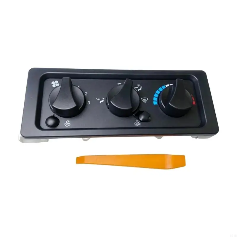 807-0010-002 Truck Heater Control Panel for FL60 FL70 C840 Commercial Dashboard with 3 Knob Layout, Part Reference, H9EE