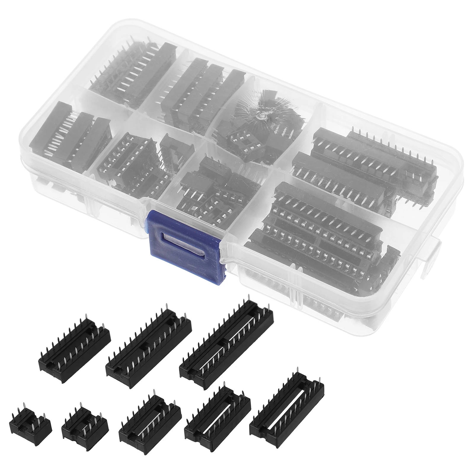 

DIP 6 8 14 16 18 20 24 28 Pin Sockets IC Socket Connector Microcontroller Base DIY Chip Holder Family Decor Home nament