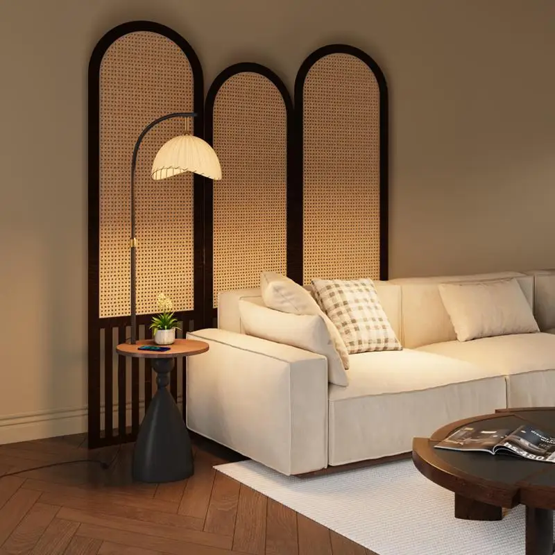 

Floor lamp, living room, sofa, Nordic light luxury, integrated coffee table, bedroom, modern and simple