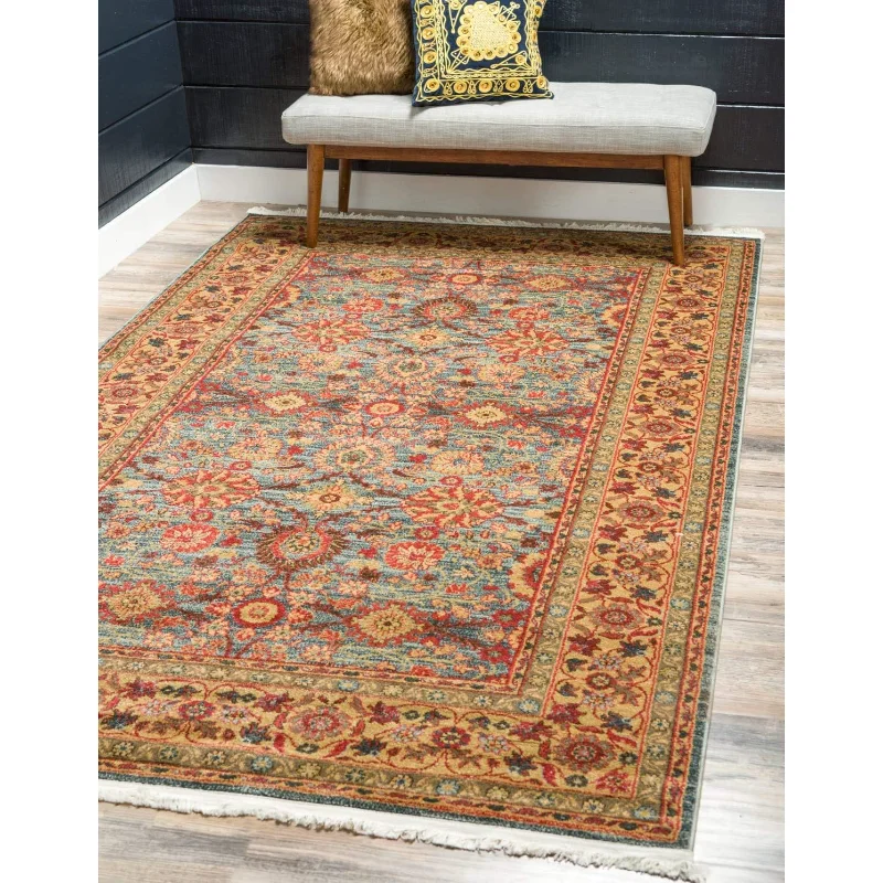 

Edinburgh Collection Area Rug - Monroe (10' 6" x 16' 5" Rectangle Blue/Brown)