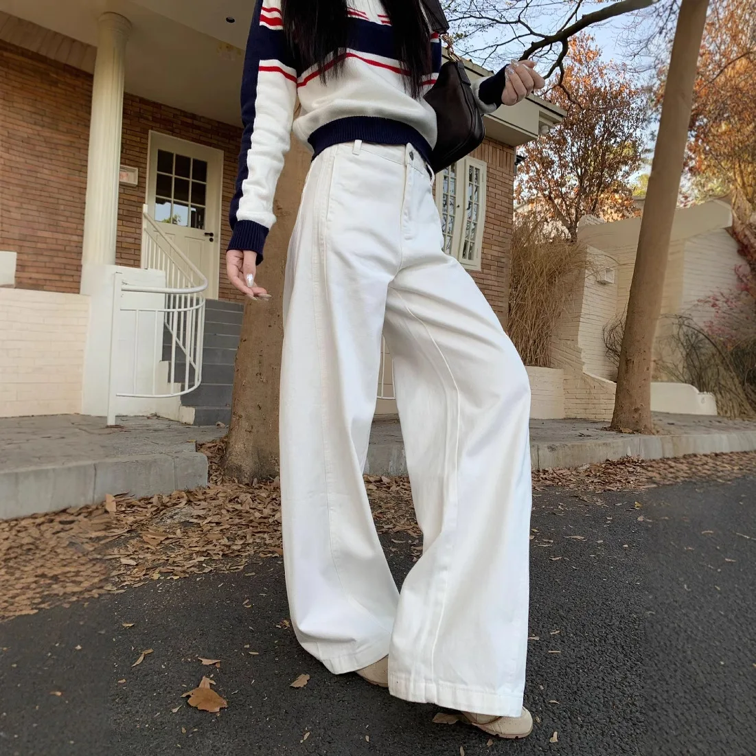 

Straight-leg Wide-leg Jeans Are Fashionable, Versatile and Casual Long Women's Wear jeans women high waisted jeans