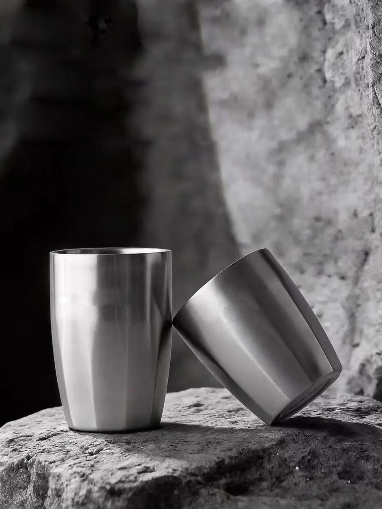 Doppelschichtiger Becher aus Edelstahl 304 im koreanischen Stil, Restaurant-Teetasse, kommerzieller Bierbecher, Getränkebecher, Becher für kalte Getränke, Saftbecher, 1 Stück