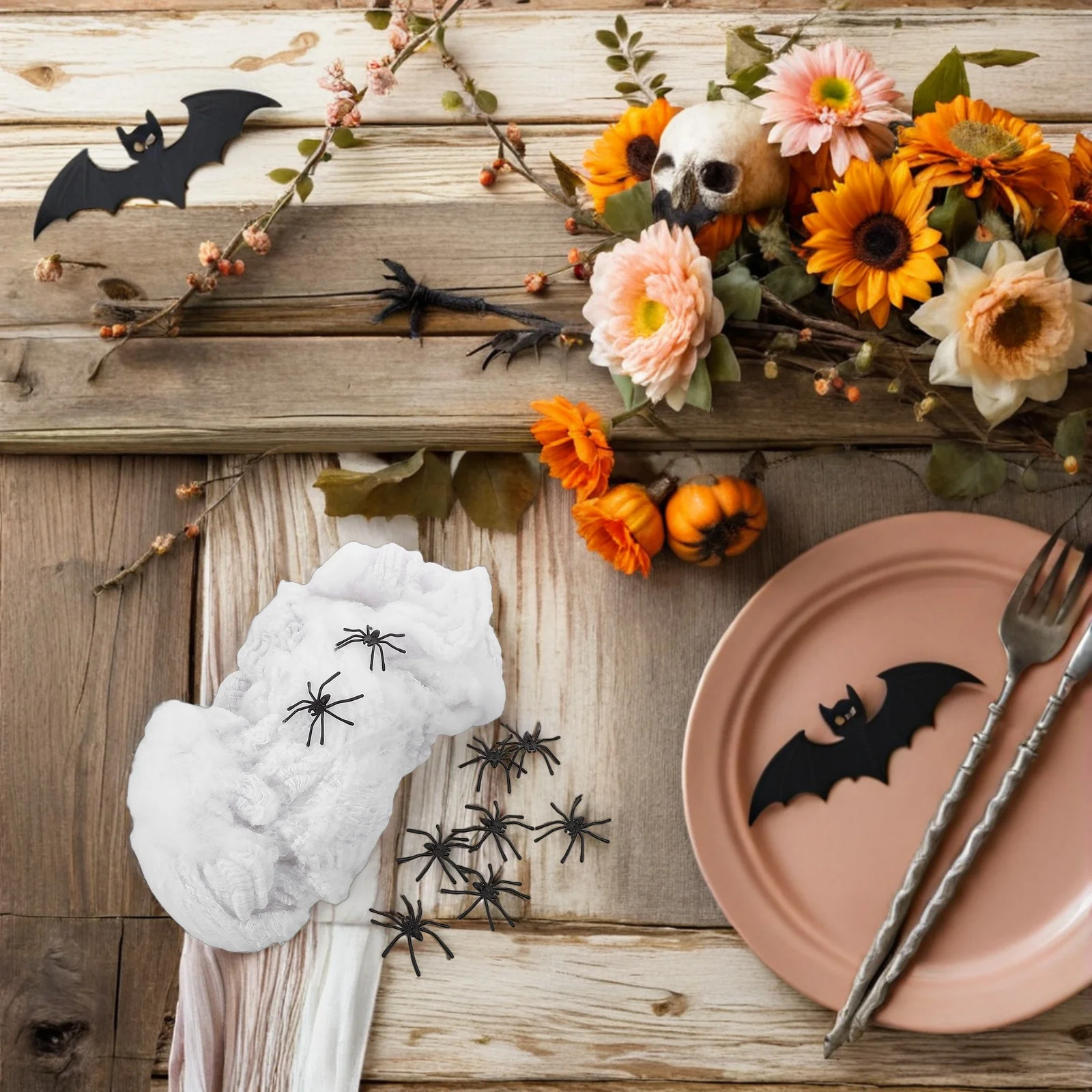 

Украсьте Хэллоуин, паутина, реквизит для отлягивания, украшение из железной проволоки, искусственные жуткие пауки