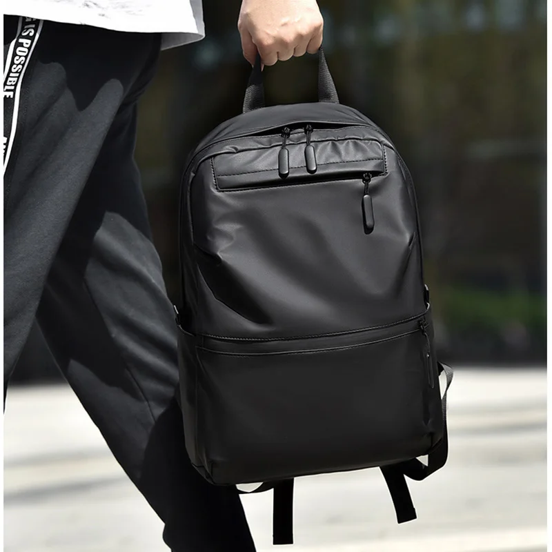 2026 حقيبة ظهر رجالية عادية بسيطة سعة كبيرة الأعمال التنقل حقيبة كمبيوتر السفر في الهواء الطلق على ظهره