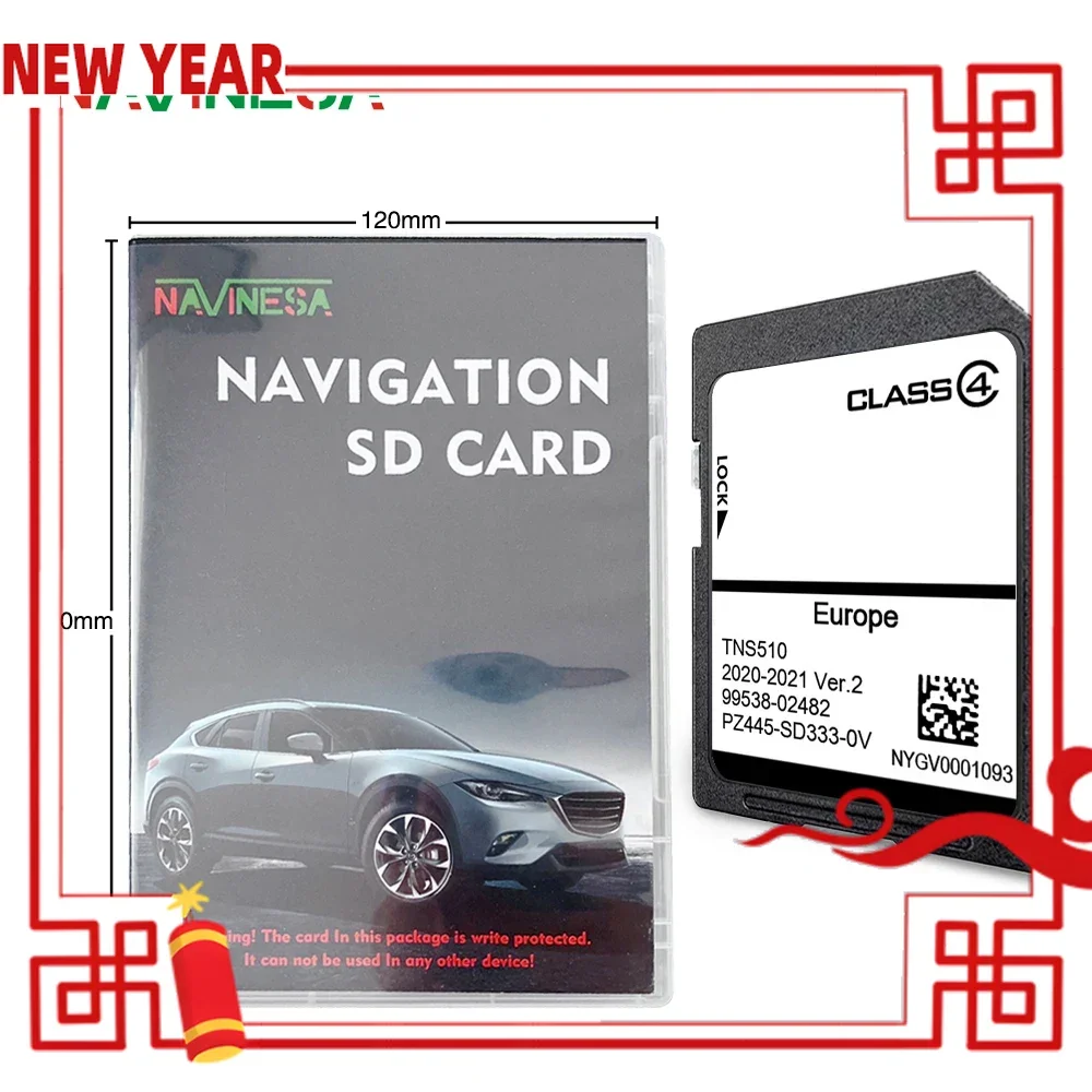 Use For Toyota RAV4 From 2008 TO 2013 TNS510 Navigation SAT NAV Map SD Card 2021 Version2 For Toyota UK & EUROPE