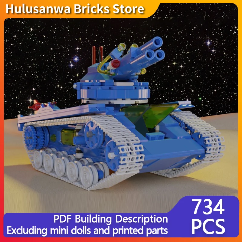 

Космическая модель танка MOC, строительные кирпичи, военное оборудование, модульная технология, подарки, праздник, сборка, детские игрушки, костюм