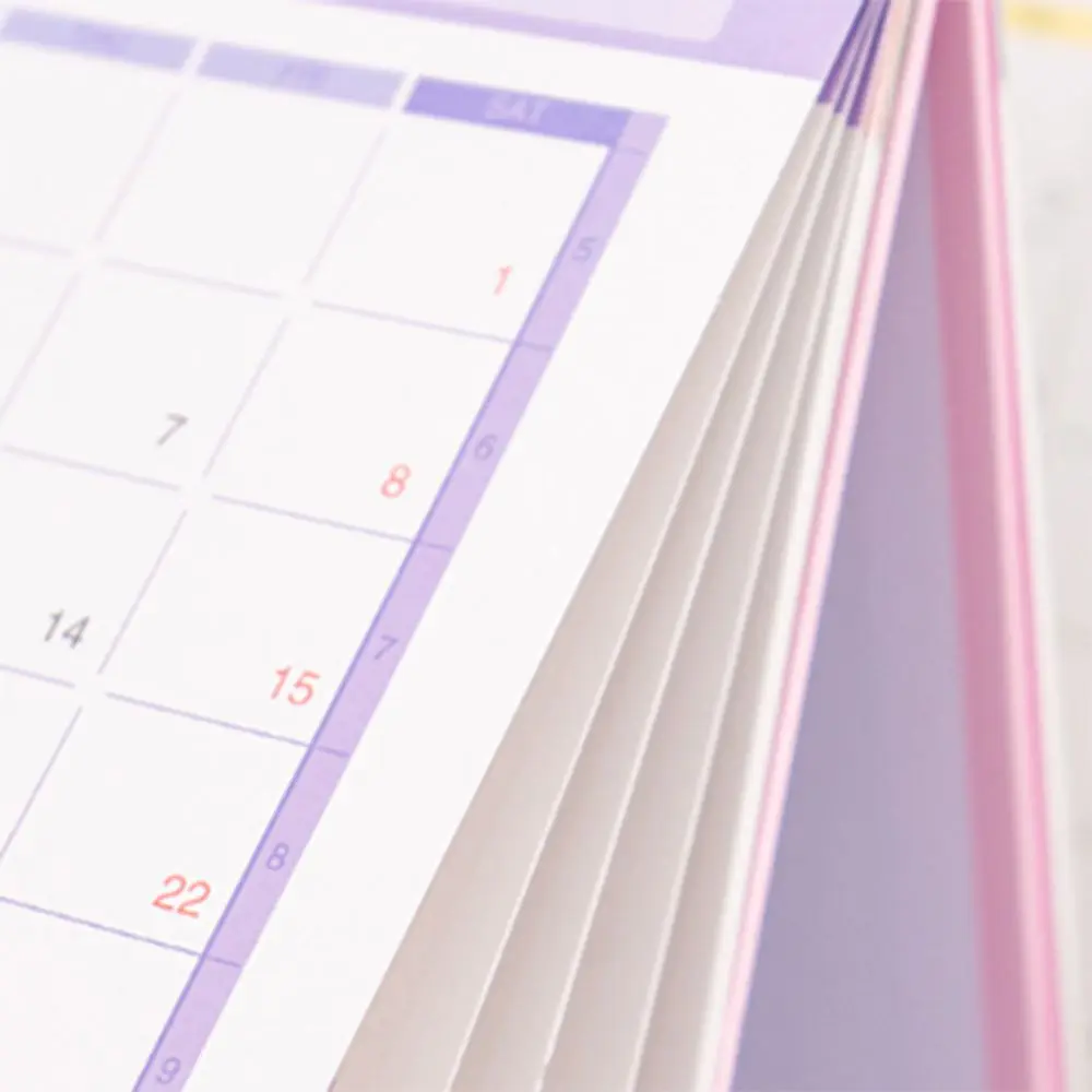 

Creative 2024-2025 Calendar 12-Month 2025 Standing Flip Calendar Daily Schedule Memo Pad Time Manegement Organizers