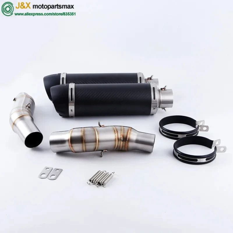 Z1000 MOTORCYCLE EXHAUST PIPE FULL SYSTEMS ESCAPE ALLOY FRONT MIDDLE LINK PIPE FOR KAWASAKI Z1000 Z1000SX 2010-2020 EXHAUST