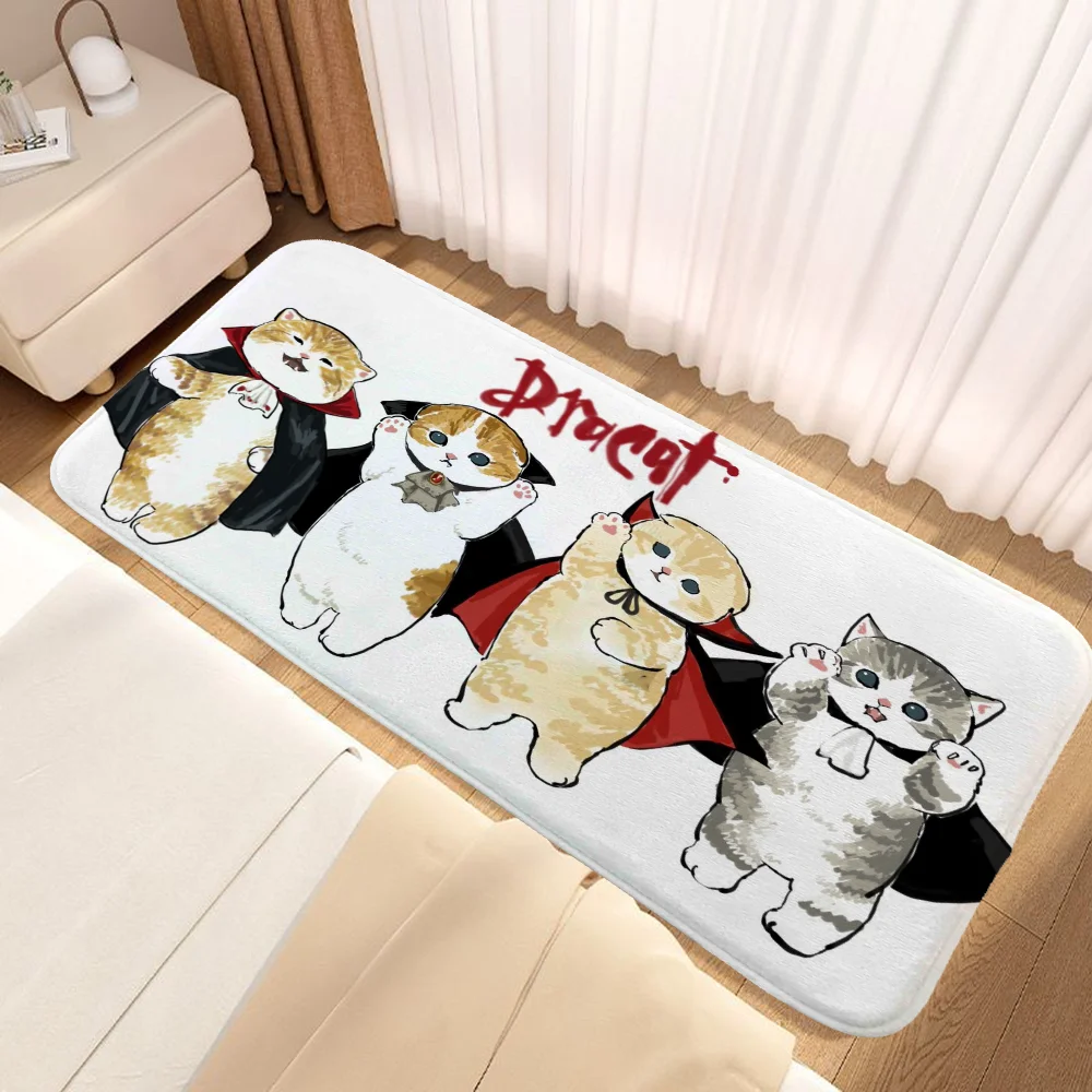 Mofu Sand Anime Rug Welcome Mat Hallway Carpet for Bedroom Cute Room Decor Outdoor Entrance Doormat Balcony Home Decoration Rugs