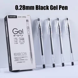 0.28mm Ultra Fine Gel Pen Creative Large Capacity Black Ink Signature Pen Student Writing Stationery School Office Supplies