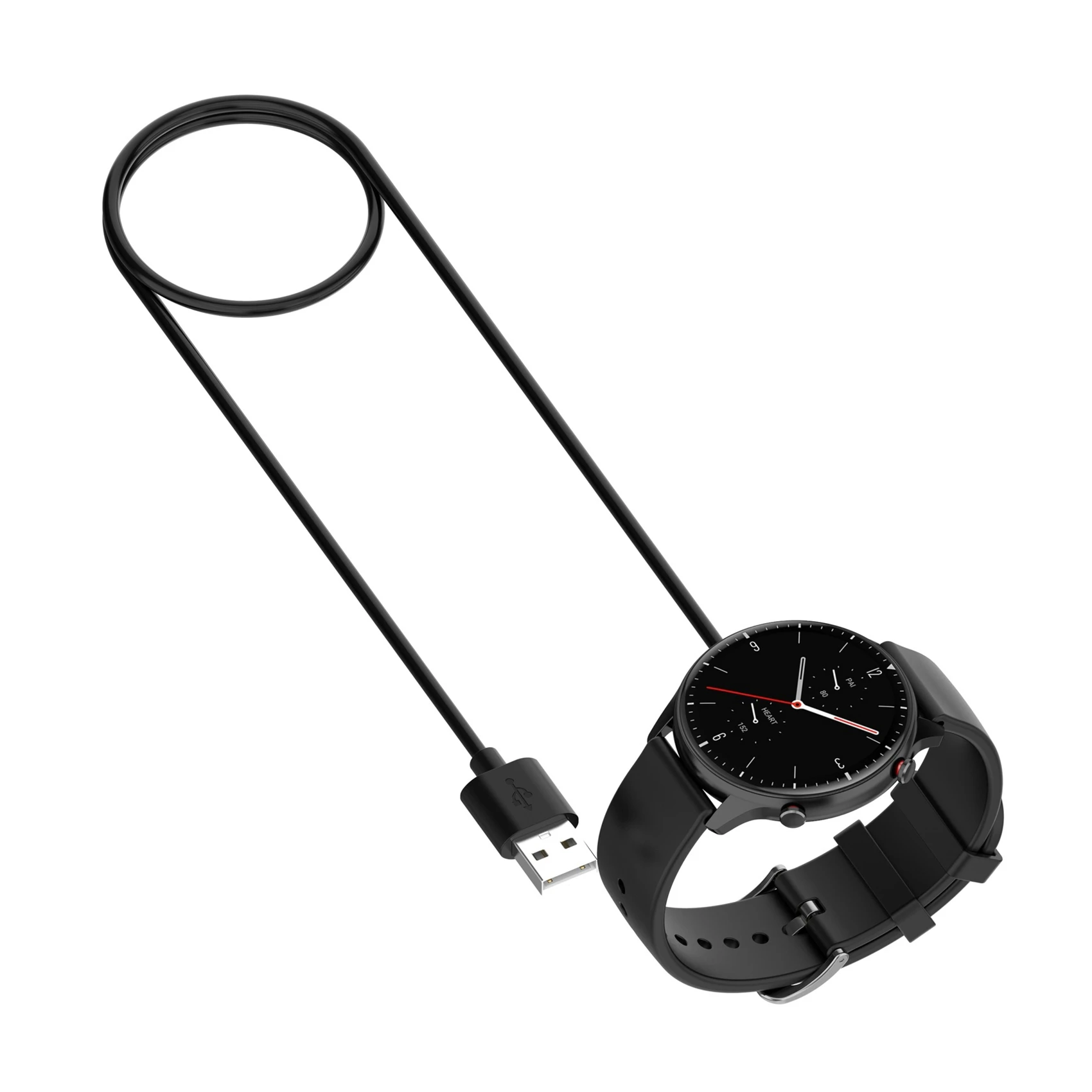 Dok pengisian daya untuk Xiaomi Huami, Amazfit GTR 2 2E/GTS 2 2E Mini/Bip U/Pop Pro kabel pengisian daya cepat, dasar pengisi daya magnetik