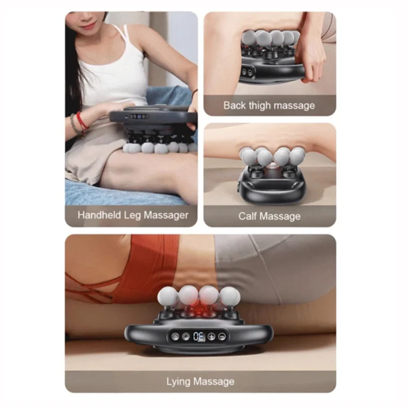

ABMK 16-Head Fascia Massager For Powerful And Wide-Range Full-Body Massage Noise Reduction Deep Tissue Neck Massage-Gun Set
