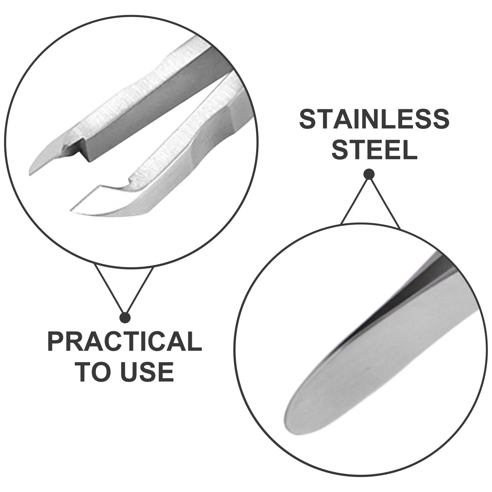 Stainless Steel Cuticle Nipper Precision Nail Groove Clipper for Exfoliation Treatment Manicure Pedicure Tool Cuticle Nipper