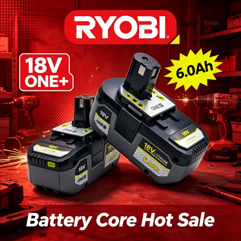 RYOBI 18V ONE+ 6Ah Lithium Ion Replacement Battery 6000mAh for RYOBI ONE+ 18V Cordless Garden & Power Tools
