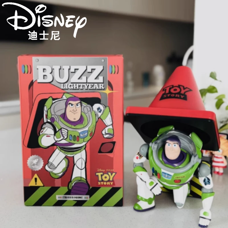 Original Disney Buzz Lightyear Roadblock Light Toy Story Series Lighting 5h Long Endurance Ornaments Collection Toys Xmas Gift