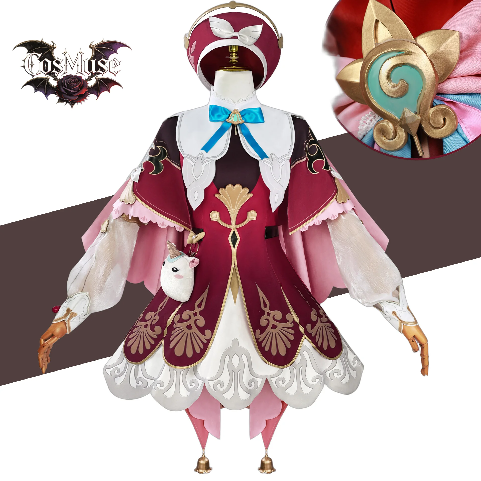 

Hyacinthia Cosplay Full Set Costume for Honkai Star Rail Game Includes Uniform Wigs Shoes Props Ideal for Cosplay Events