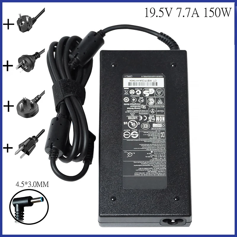 

19.5V 7.7A 4.5*3.0mm 150W Power Supply Laptop Adapter For HP ADP-150XB G4 ZBook 15 Studio G3 HSTNN-C87C 3pro TPN-Q193 Charger