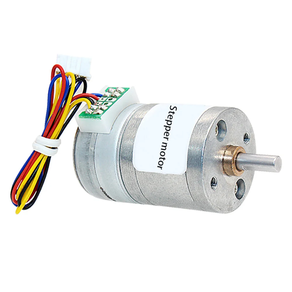 GM25 25BY 2 Phase 4 Wire Stepper Motor DC 12V Deceleration Brushless Reversible Metal Micro Stepping Stepper Gear Motor Module