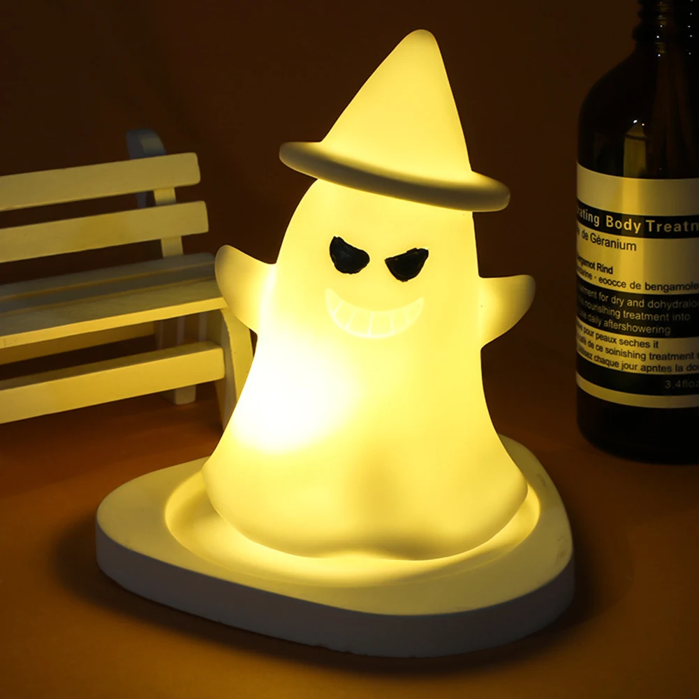 LED Bedside Lamp for Kids, Crânio, Fantasma, Night Light, Funny Holidays Gift, Cool Gadgets, Nightlight berçário, Decorações de Halloween