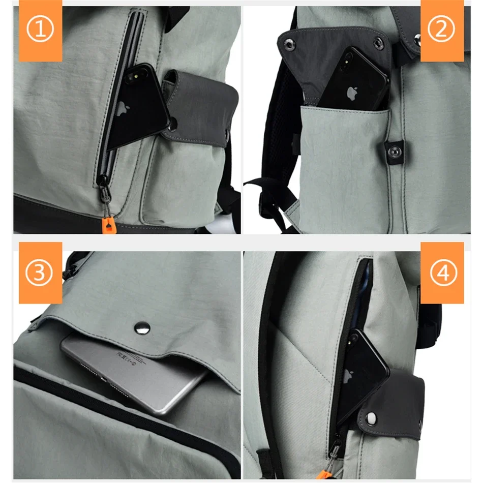 Mochila de diseñador de marca de lujo para hombre, morral urbano de alta calidad, resistente al agua, para ordenador portátil, de gran capacidad,