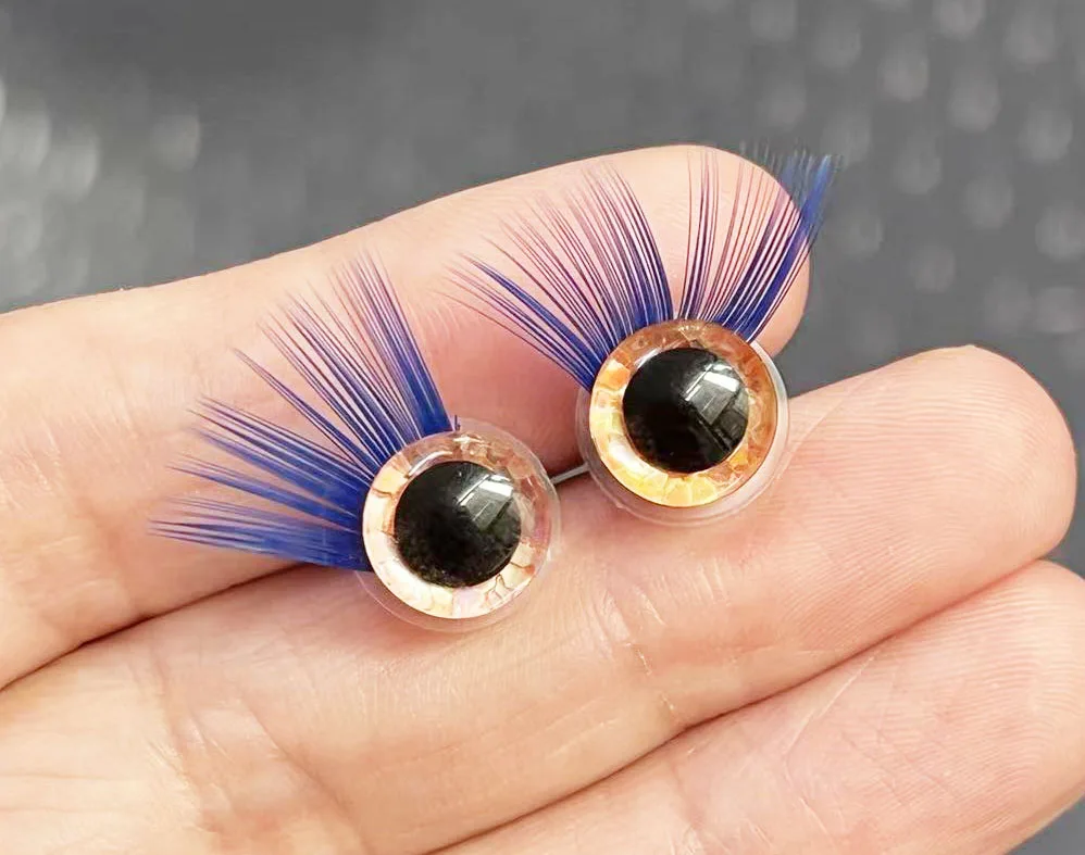 7 Paare/Karton Mix Farbe 12mm-37mm Schüler Augen Wimpernbecher 7 Farben Wimperntablett für passende Spielzeugaugen Dekoration – Detail 3