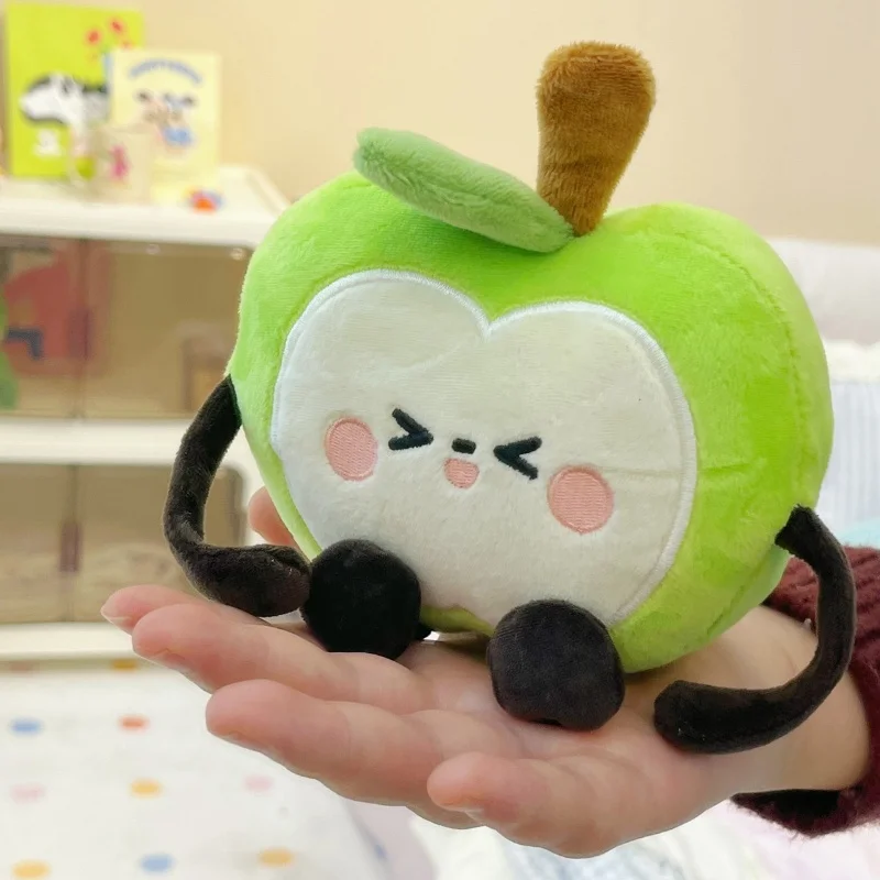 Kawaii Apple Plush ของเล่นหมอนตุ๊กตา Apple Plush จี้ผลไม้ Plush Key CHAIN เด็กวันเกิดคริสต์มาสของขวัญตกแต่งกระเป๋า 13 ซม