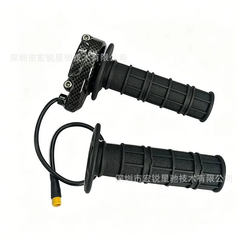 Electronic Twist Throttle Grip True Carbon Fiber Modified Parts Compatible With  Electric Dirt Bike