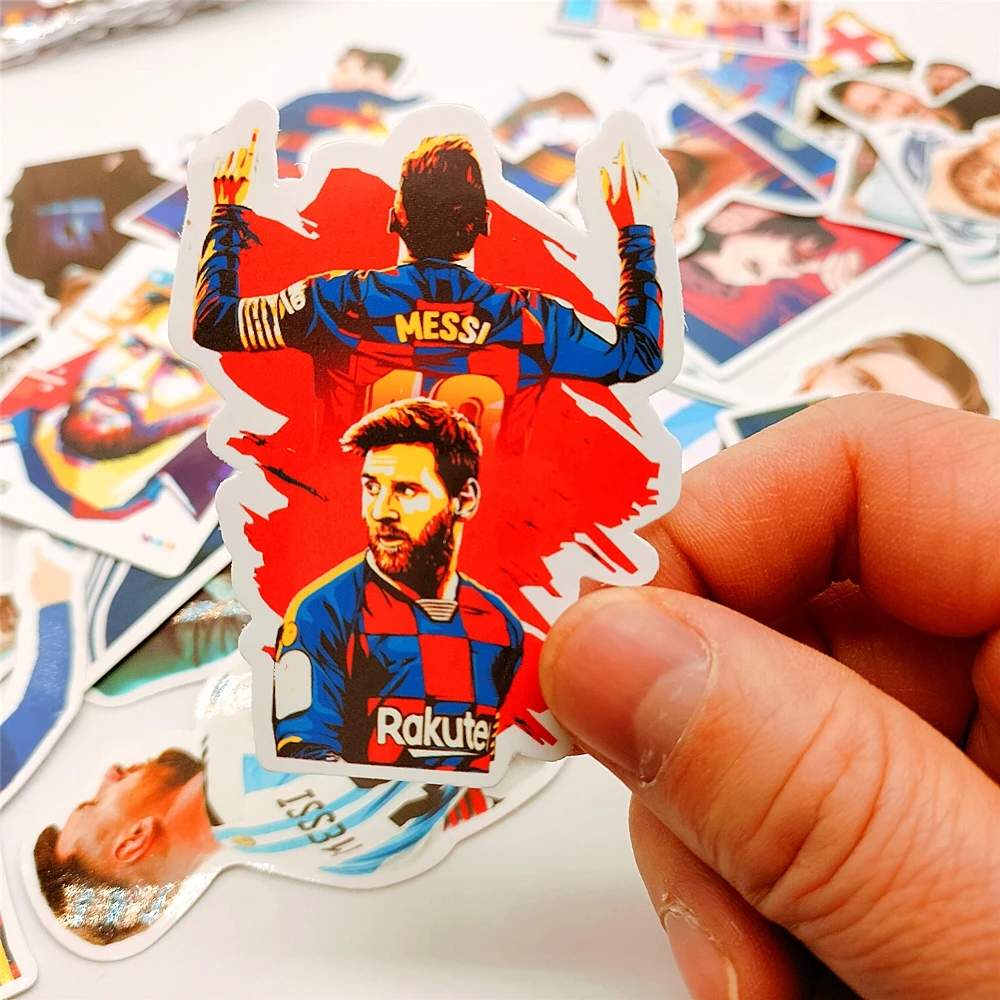 Messi Celebrate The Classic Moment of Victory Vinyl Wall Sticker Soccer Sticker Football Clubs Decor Poster Sports Player Gift