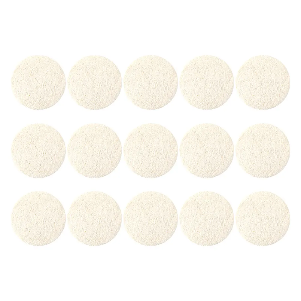 

15 Pcs Loofah Exfoliating Pads Facial Scrubber Cleansing Bath Ball Wipe Silk Gourd Deep Clean Oil Control Travel Size