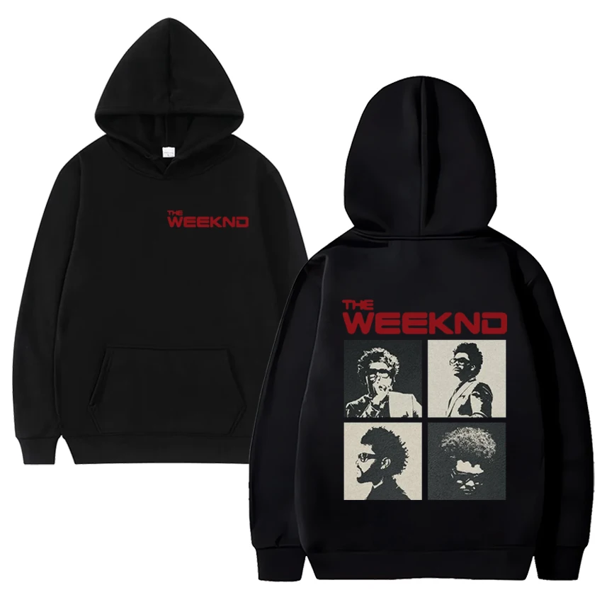 

2024 Hip Hop The Weeknd After Hours Album print Hoodie Men Women vintage Casual streetwear Unisex Fleece Long sleeve Sweatshirt