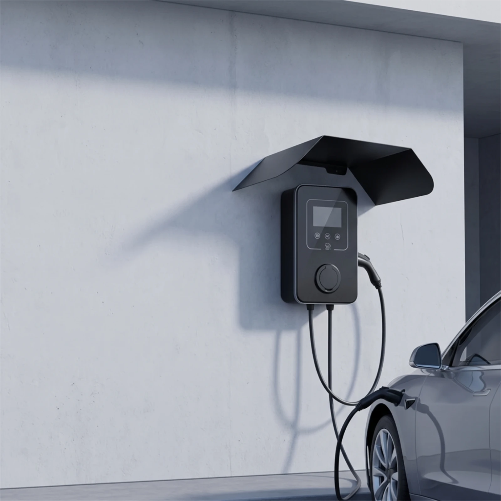 capa-de-chuva-para-carregador-de-veiculos-eletricos-cobertura-protetora-para-estacao-de-carregamento-toldo-de-aluminio-para-unidade-de-carregamento-montada-na-parede
