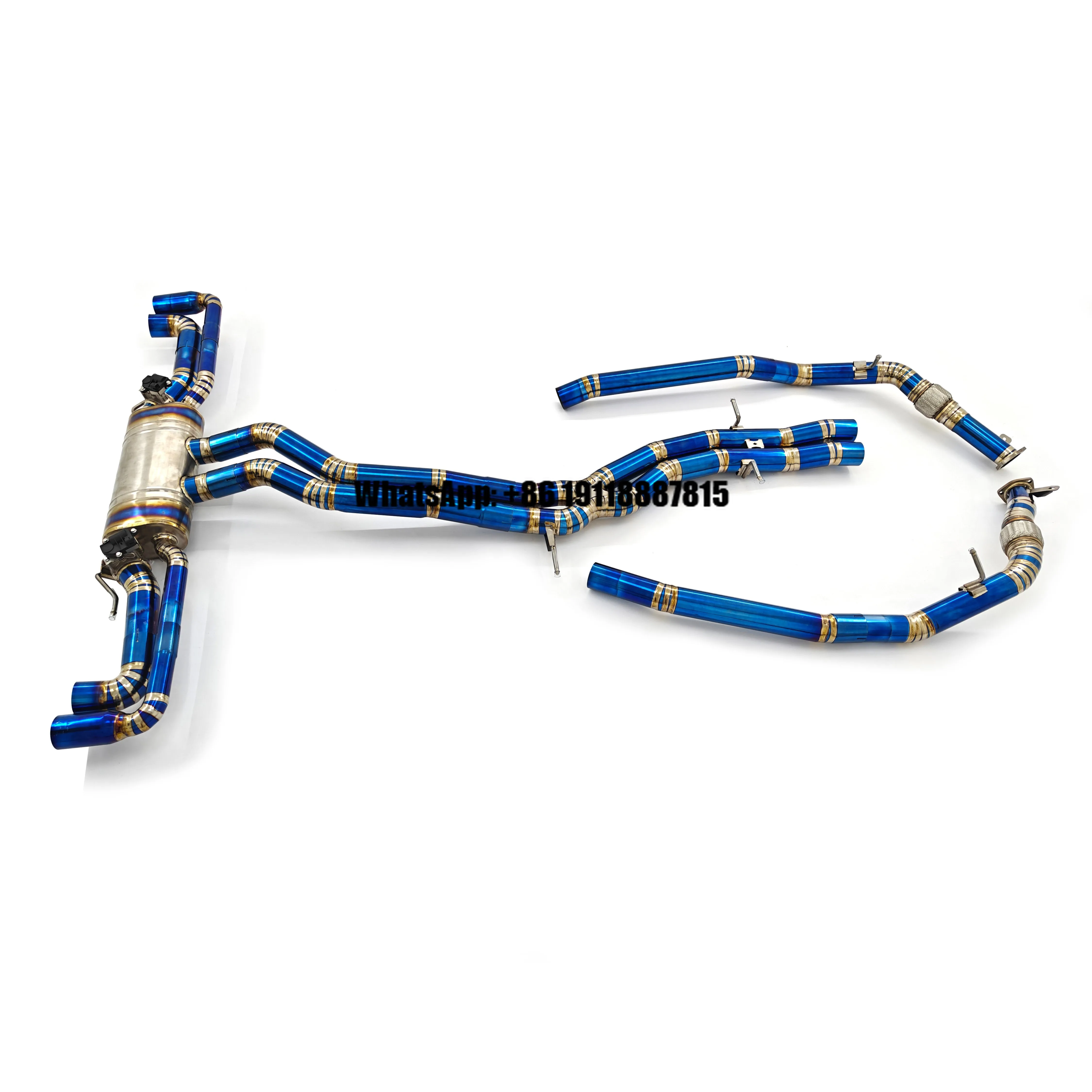 CSZ Titanium Exhaust for Audi RSQ8 4.0TT Front Mid Pipe Valved Catback Full Exhaust System