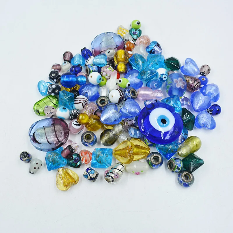 100PCS/LOT Mixed Italian glass beads