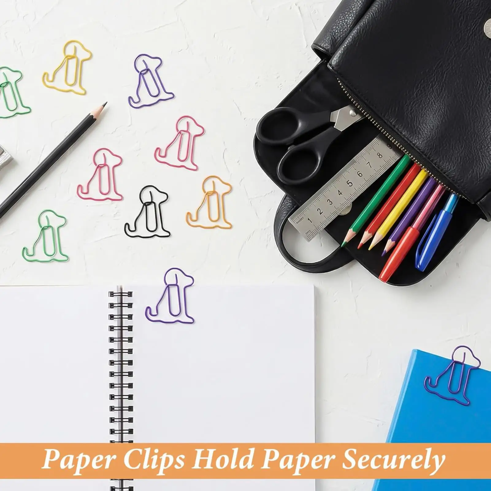 Dog Shaped Paper Clips 60 Pieces Dog Note Paperclips Animals Binder Clips For Journalers Students Teachers Professionals
