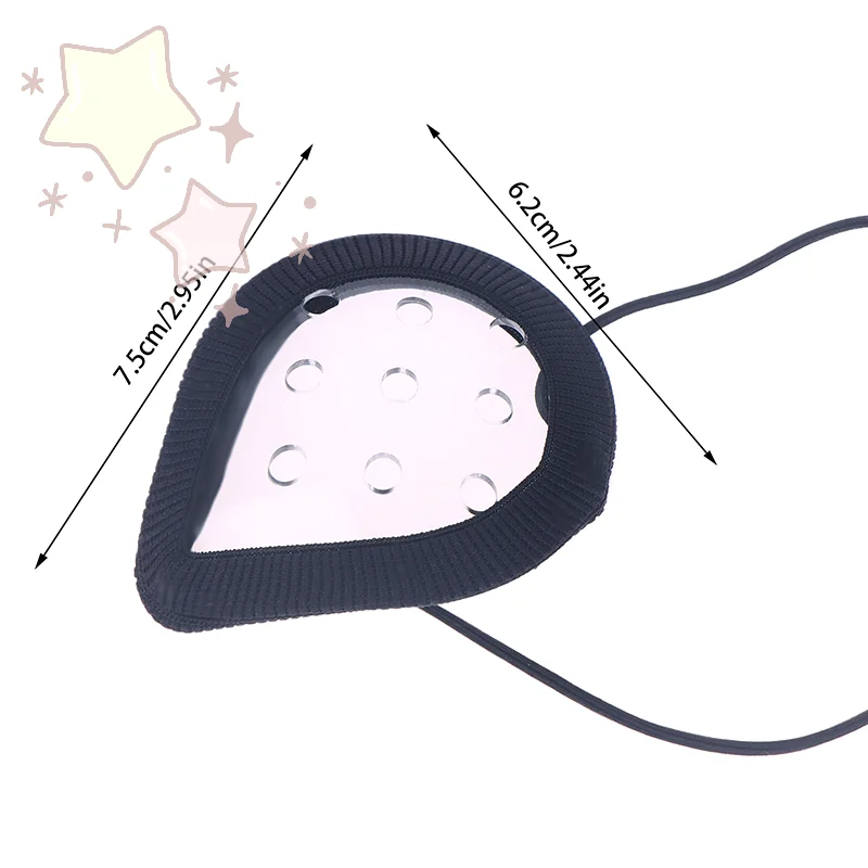 Mascarilla de ojos transparente porosa para cirugía post oftálmica, cubierta de protección contra colisiones con comodidad de ribete suave