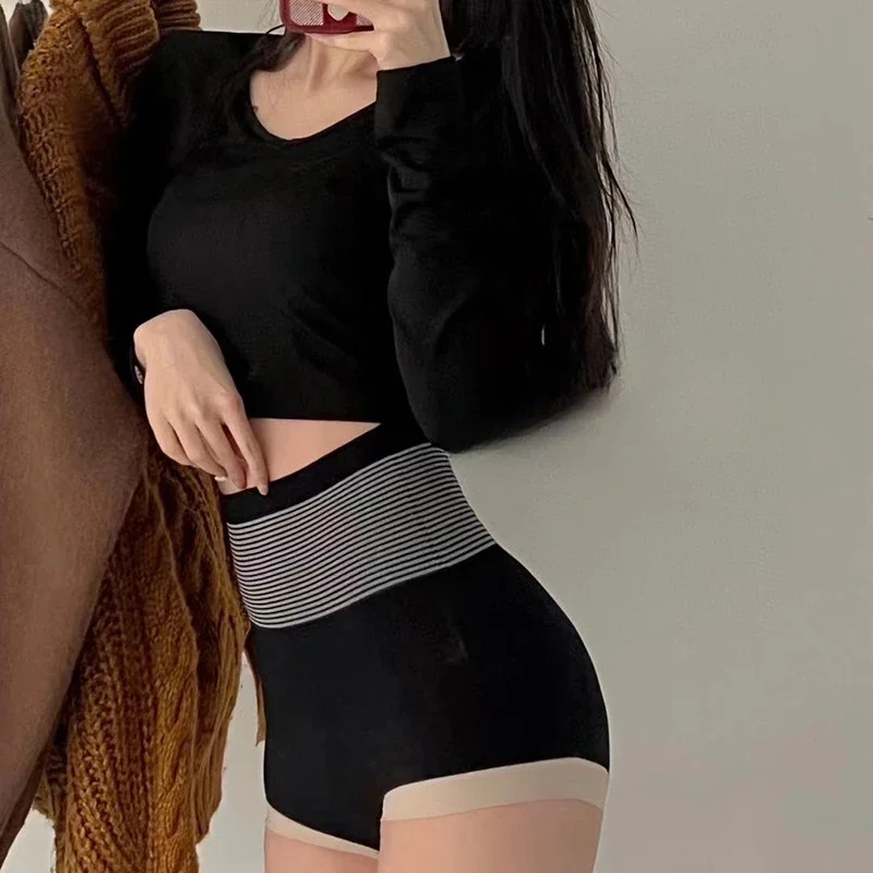 

Caffeine Fat Burning Tightening Underwear for Women Shaping Waist Lifting Hips High Waist Bottom Women's Triangle Pants