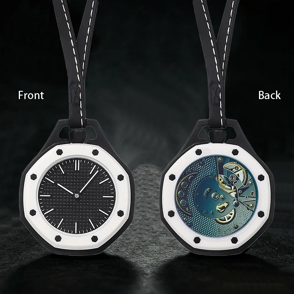 1pc new octagonal dopamine watch, can be hung on bags for both men and women, with multiple colors to choose from