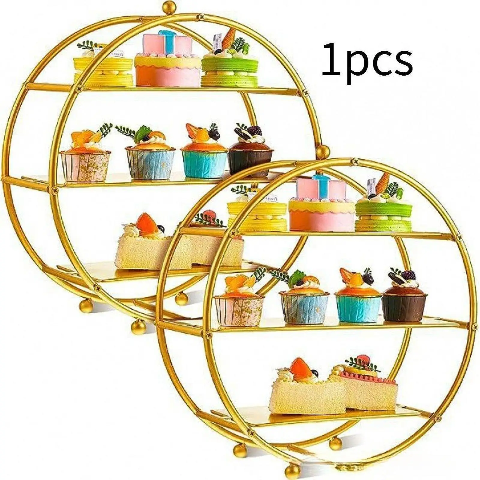 3 Layers Cupcake Stand Cake Stand Display Stand Cookies Fruits Cupcake Holder for Baby Shower Banquets Decor