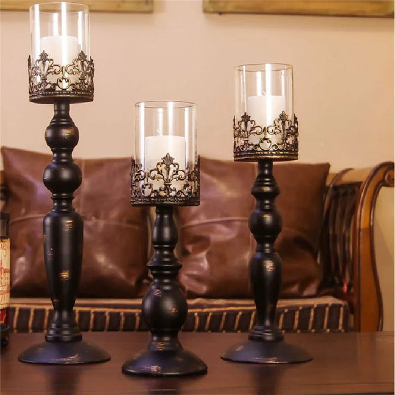 ABJO-1 Uds. Candelabros de Metal centros de mesa de boda candelabro decorativo de mesa candelabro de suelo antiguo decoración del hogar adornos para el hogar B