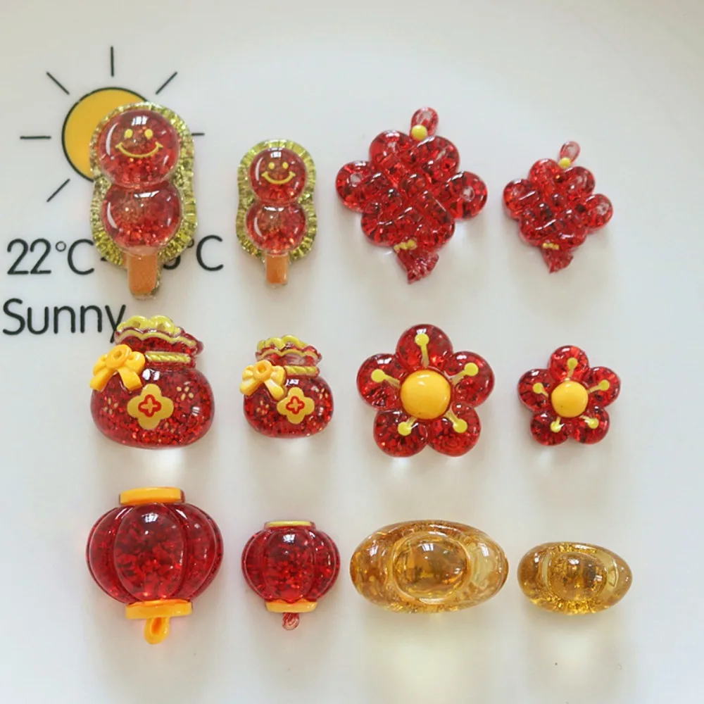 10Pcs Kawii Mini resin China Series Miniature Flat Back Cabochons For Hairpin Scrapbooking DIY Home Decor Craft Accessories
